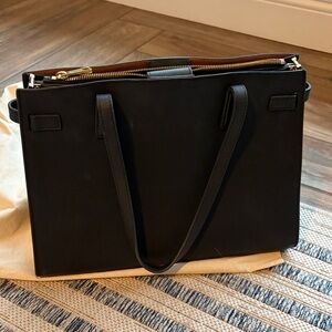 Quince Black Leather Purse